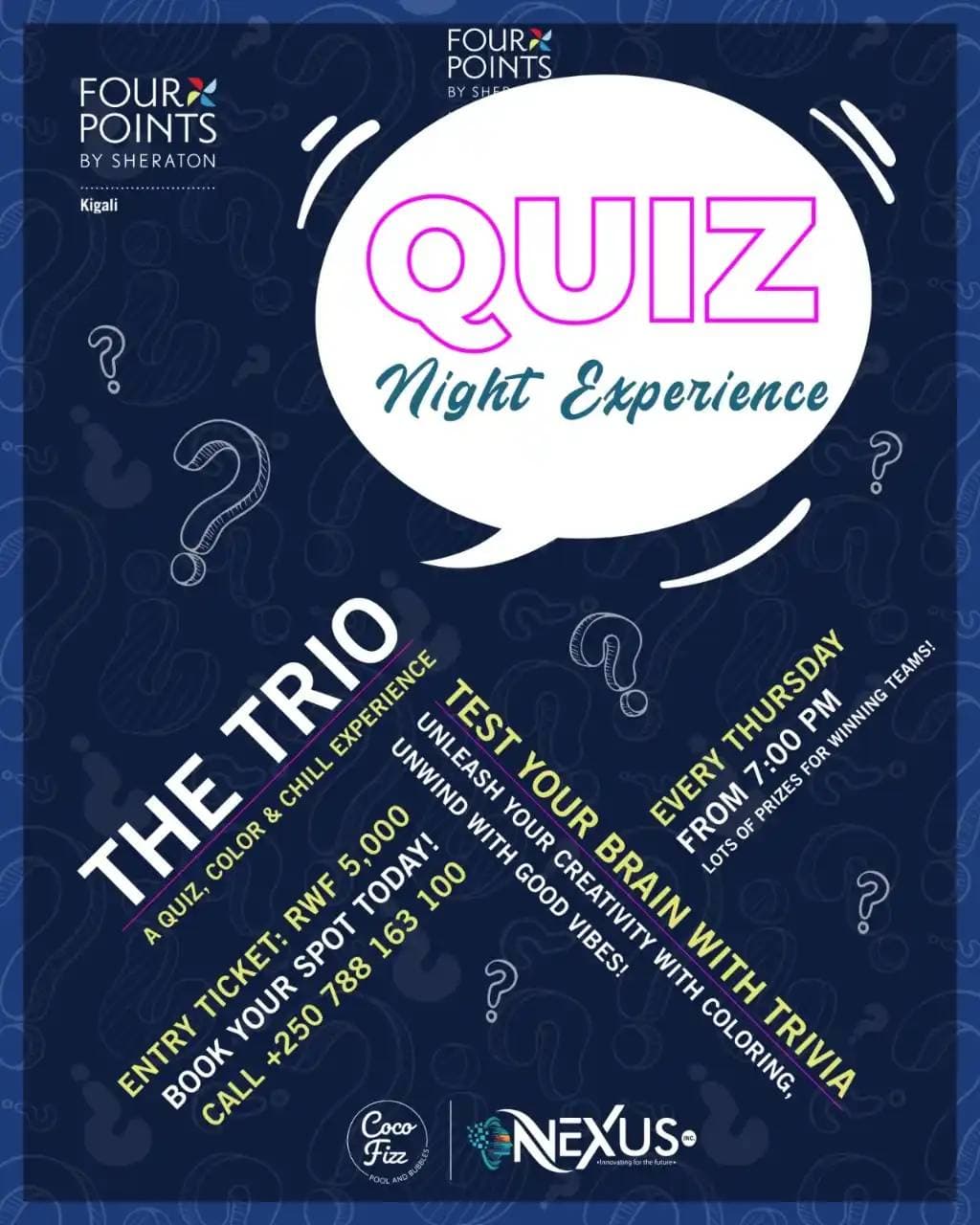 Quiz night experience 